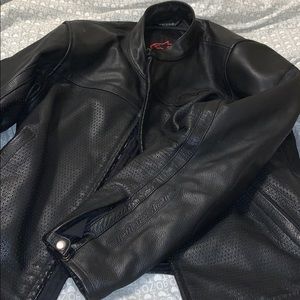 100% leather motorcycle jacket